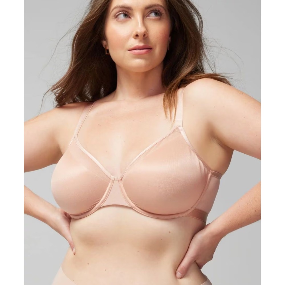 Soma Unbelievable‎ Lift Perfect Coverage Bra 42DD Pink Mesh Underwire 102101
